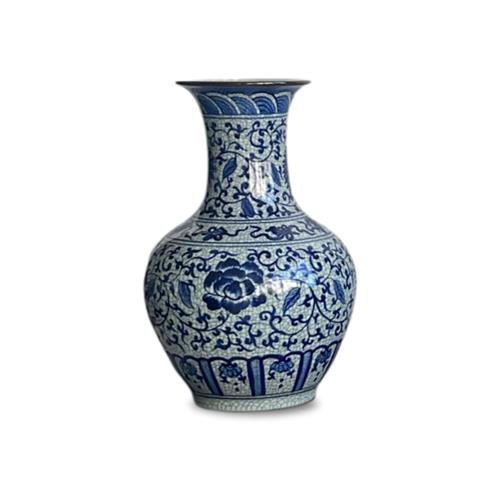 H 57CM HUGE PORCELAIN VASE BLUE WHITE