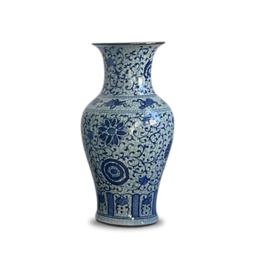 H 61CM HUGE PORCELAIN VASE BLUE WHITE