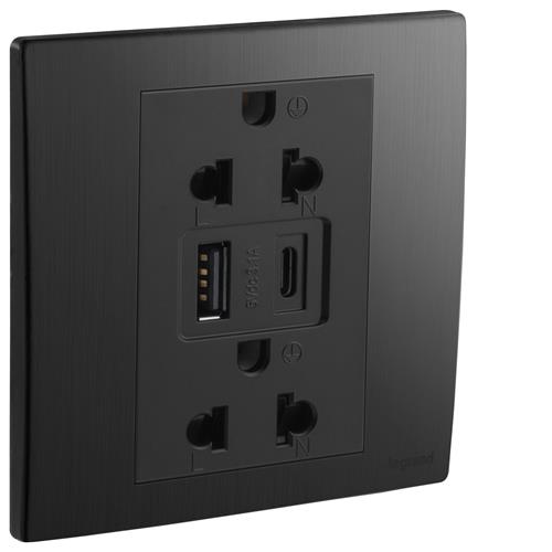 1G EURO-US 16A SOCKET+USB A+C