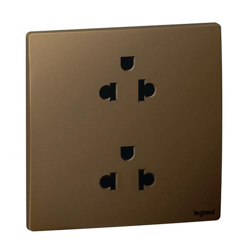 1G EURO-US 16A 2X2P+EARTH SKT