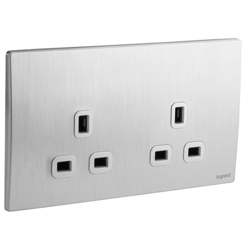 2G BS 13A UNSWITCHED SOCKET