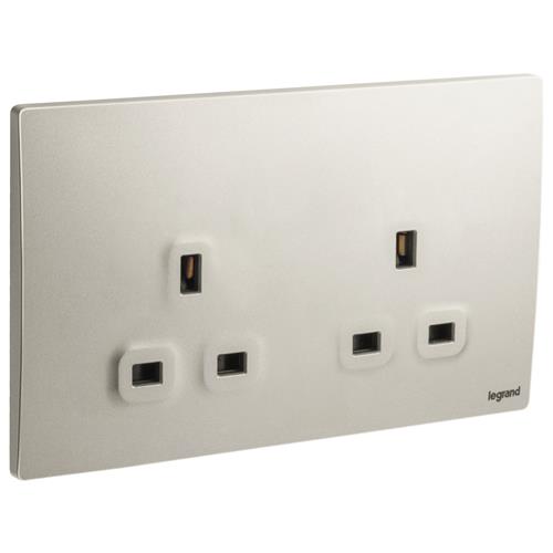 2G BS 13A UNSWITCHED SOCKET