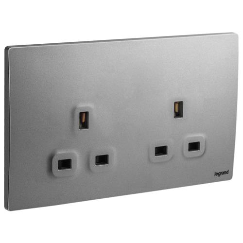2G BS 13A UNSWITCHED SOCKET