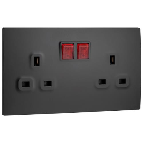 2G BS 13A SP SW SOCKET +LED