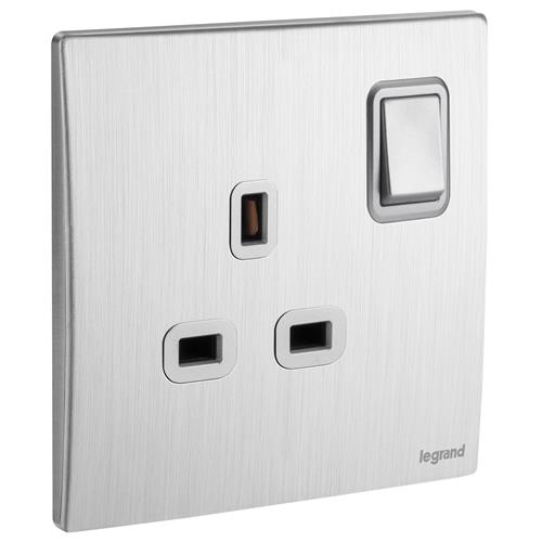 1G BS 13A DP SWITCHED SOCKET