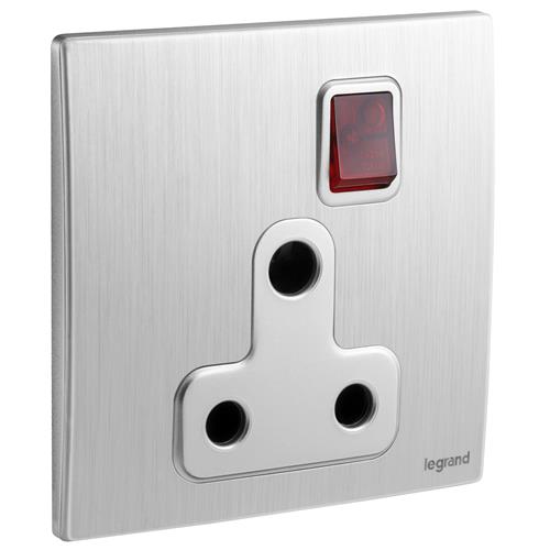 1G BS 15A SW SOCKET +LED