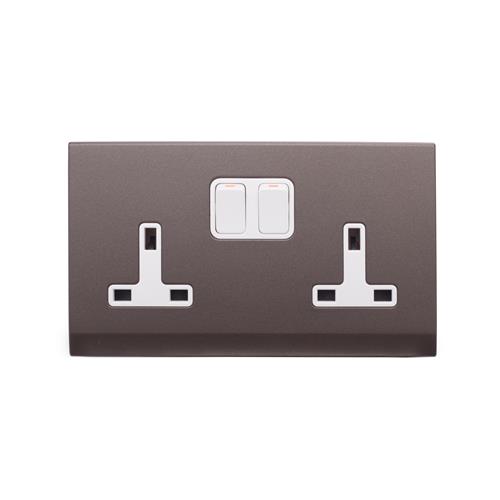 SIMPLICITY 13A 2G SKT DP W/SW CHAR