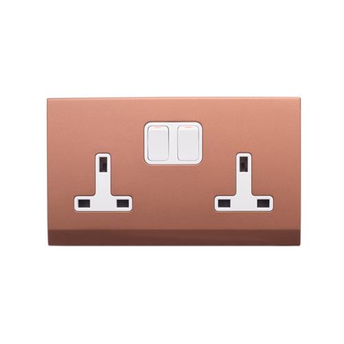 SIMPLICITY 13A 2G SKT DP W/SW BRNZ