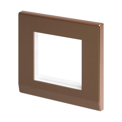 EURO 2 MODULE PLATE BRONZE SIMPLICITY