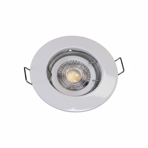 D/L WHT GU10 RND W/O RING&HOLDER