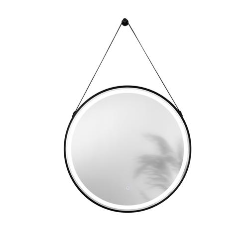 SPECCHIO TONDO DIAM.70CM FASCIA PELLE BO