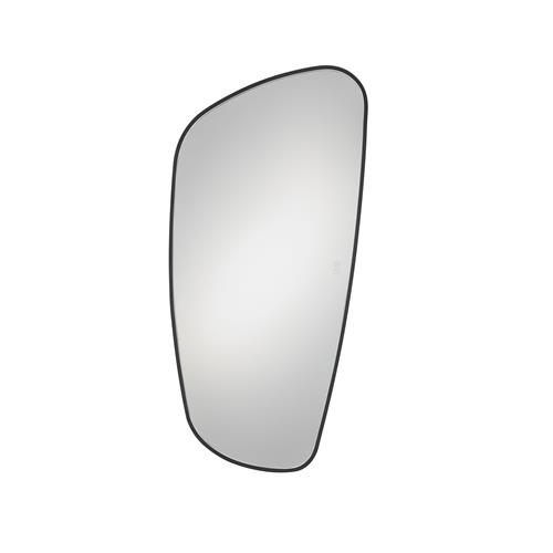 SINIA Mirror Glass Matt Black Aluminium