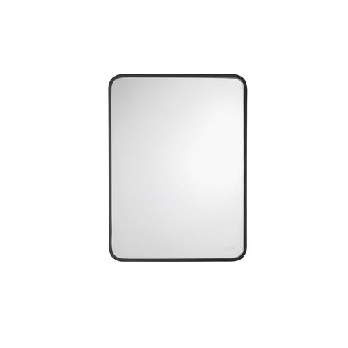 ONAR Mirror Glass  Matt Black Aluminium