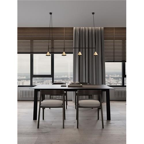 Oxide Gold & Black Aluminium LED MR16/GU