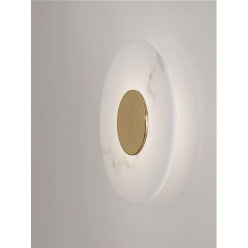 Imitated Alabaster Brass Gold Metal LED