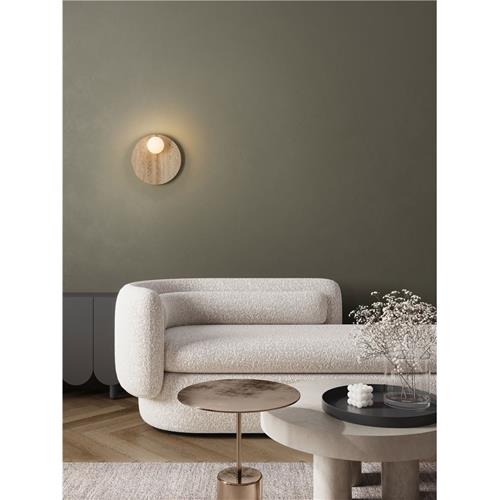 Natural Travertine Opal Glass LED G9 1x5