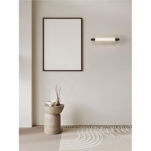 Clear Glass Matt Black Metal LED 13Watt