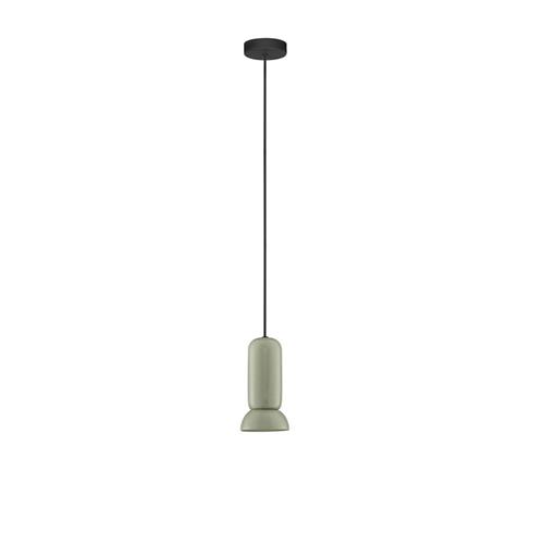 Matt Green Ceramic Shade & Sandy Black S