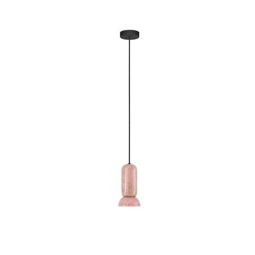 Shiny Pink Ceramic Shade & Sandy Black S