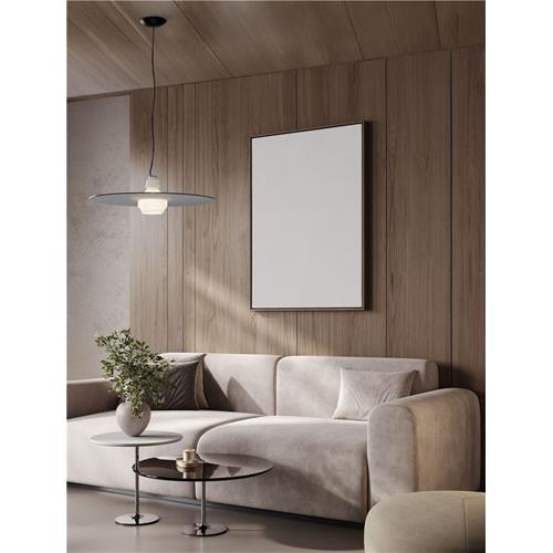 Matt Black Steel  Smokey & Milky Glass