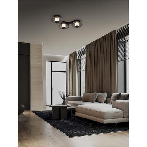 Triac Dimmable Smokey Gray Glass Sandy B