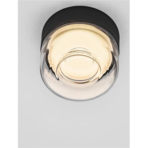 Clear Acrylic & Sandy Black Aluminium  L