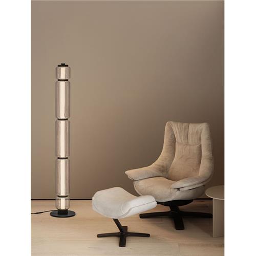 Clear Glass  Sandy Black Aluminium LED 2