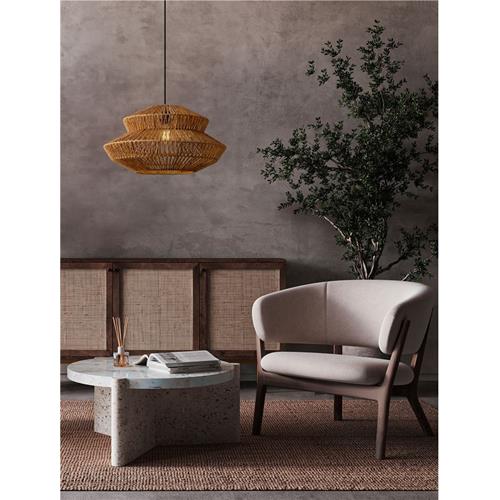 Natural Rope  Sandy Black Steel Base & F