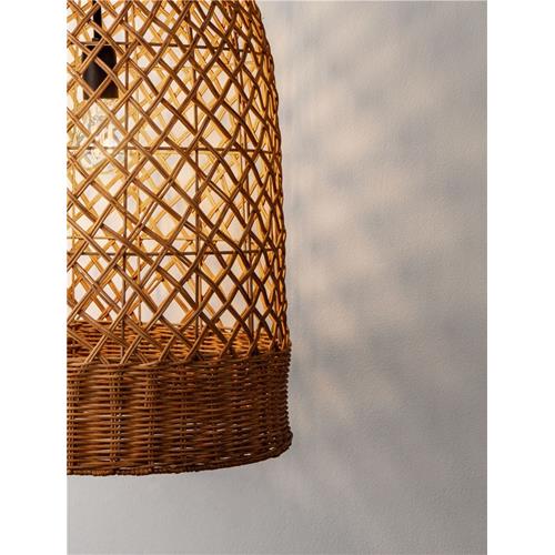Honey Rattan  Sandy Black Steel Base &