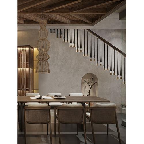 Brown Rope  Sandy Black Steel Base &  Bl