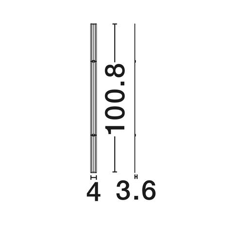 LED Module Aluminium Black   25W 3000K 1