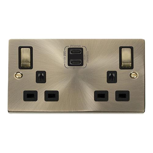 13A 2G C USB VPAB BK