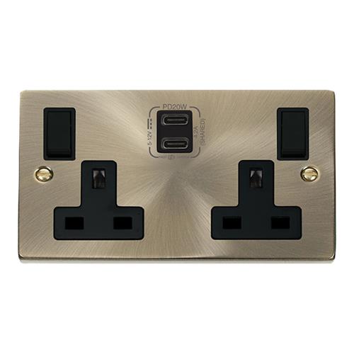 13A 2G C USB VPAB BK