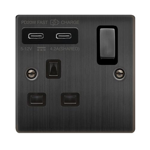 13A 1G C USB VPBZ BK