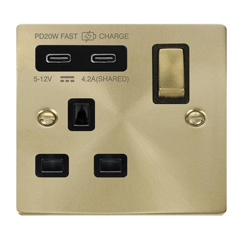 13A 1G C USB VPSB BK