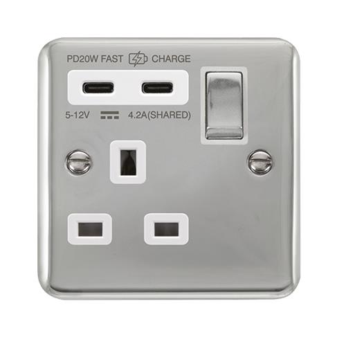 13A 1G C USB DPCH WH