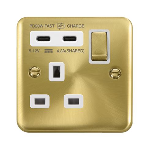 13A 1G C USB DPSB WH