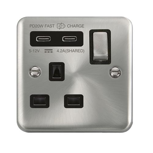 13A 1G C USB DPSC BK