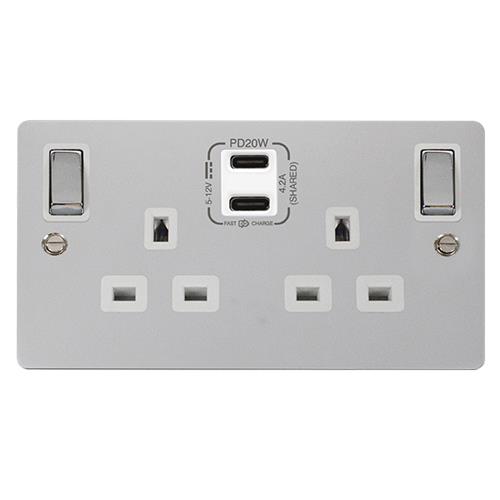 13A 2G C USB FPCH WH