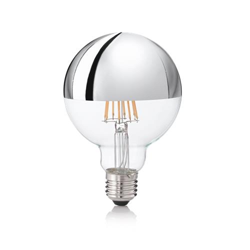 E27 GLOBO D095 08W 3000K CRI80 CROMO