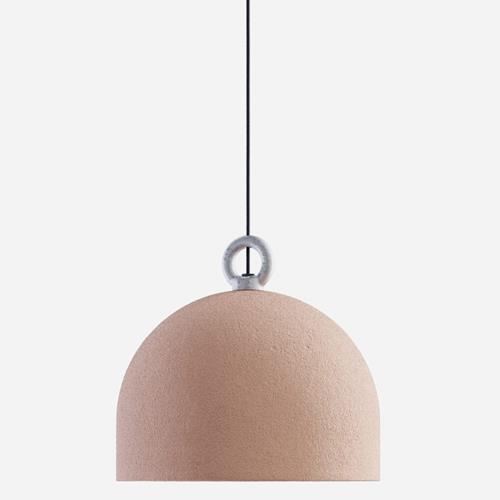 URBAN CONCRETE PENDANT DOME ø 60CM PINK