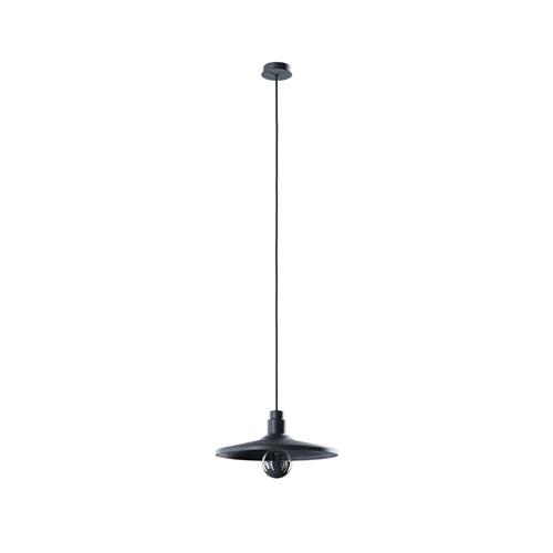 VINYL PENDANT SMALL ø 32CM TOTAL BLACK C