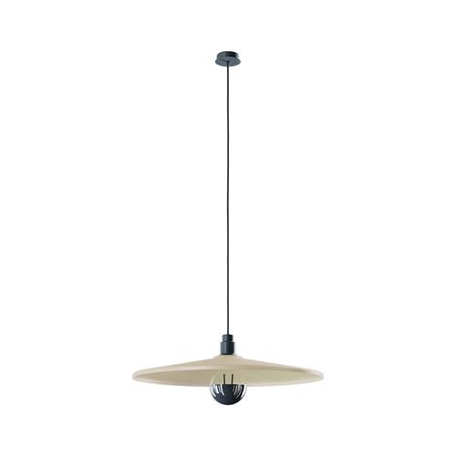 VINYL PENDANT LARGE ø 60CM SILVER CE