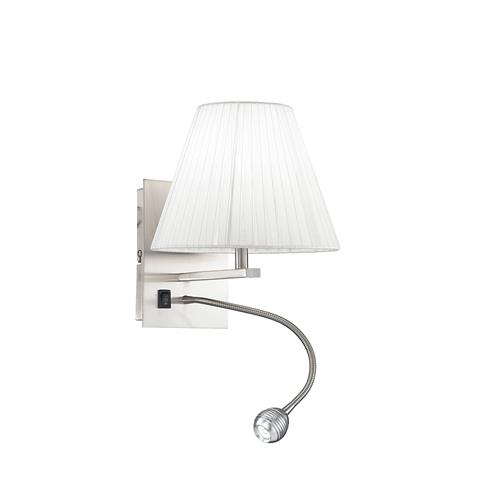 APPLIQUE LED + 1XE14 HELLY TONDA BIANCA