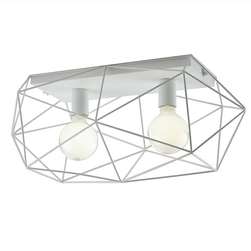 PLAFONIERA ABRAXAS BIANCA 2XE27 60X30X26