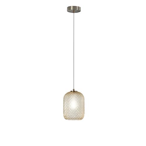 SOSPENSIONE ASHFORD OVALE AMBRA 1XE27 15