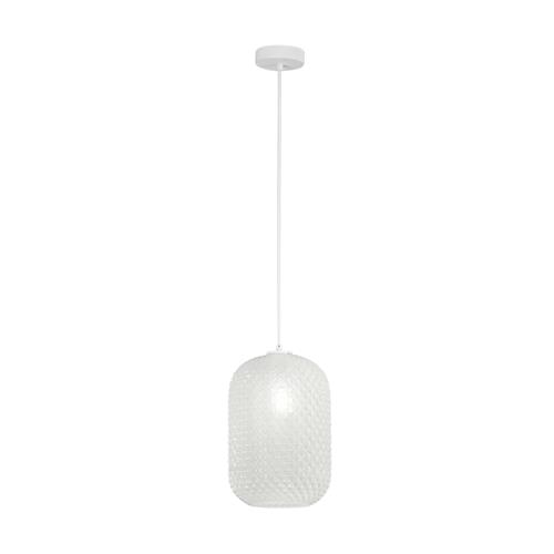 SOSPENSIONE ASHFORD OVALE BIANCA 1XE27 2