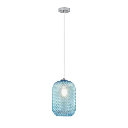 SOSPENSIONE ASHFORD OVALE TURCHESE 1XE27