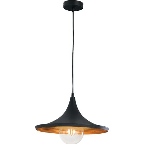 SOSPENSIONE BROADWAY NERA/ORO 1XE27 35X1