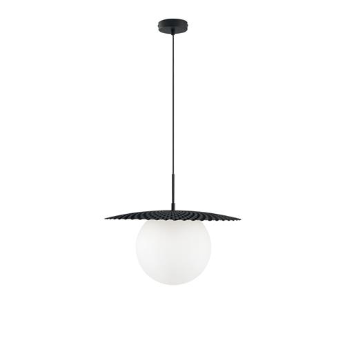 SOSPENSIONE CHAPLIN NERA 1XE27 45X45X159